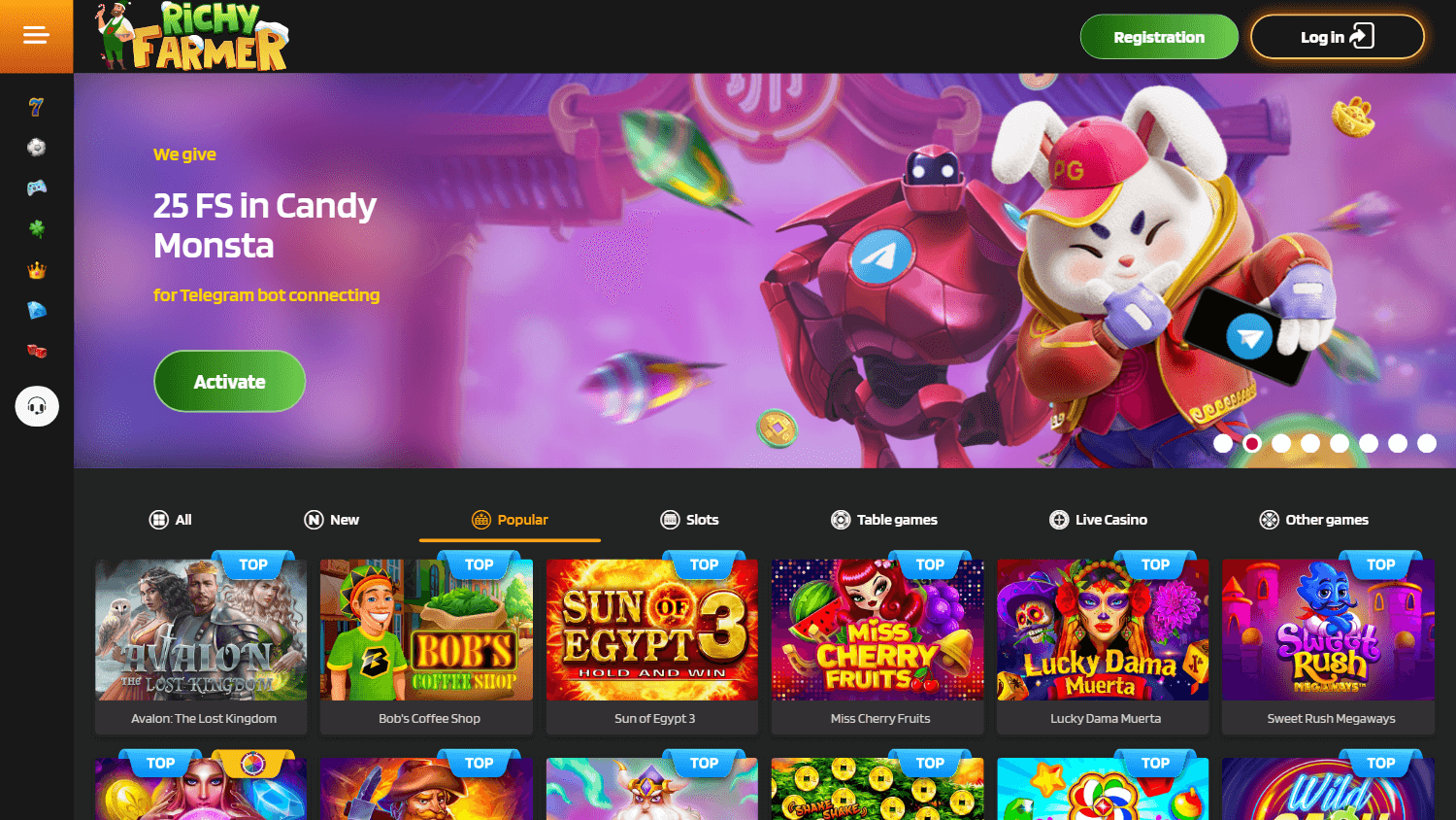 Richy Farmer Casino Desktop screenshot