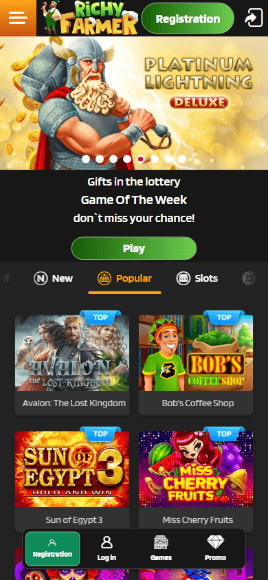 Richy Farmer Casino Mobile screenshot